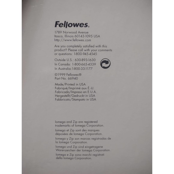 Vintage Fellowes Computerware 100 Disk File For 3.5" With Dividers Locking 1999 - Picture 5 of 5